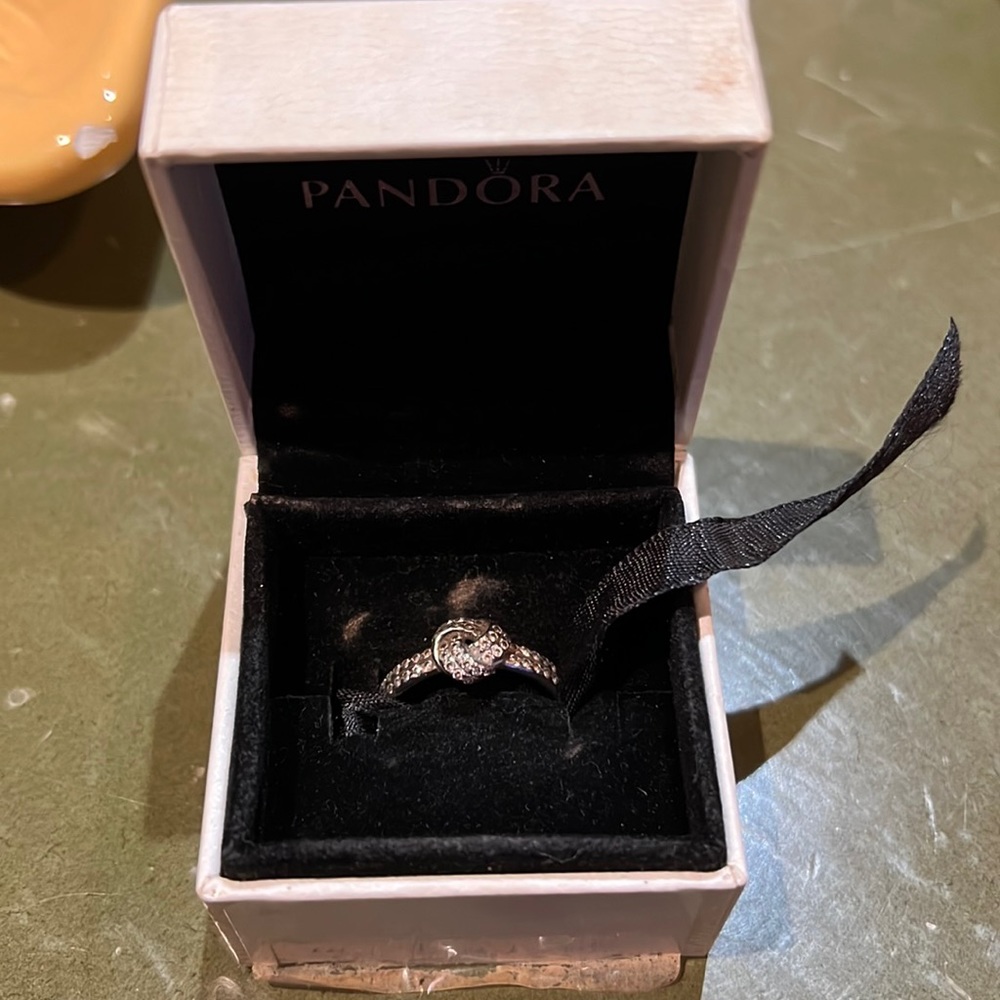 Pandora Promise Ring. Preowned. Sterling Silver